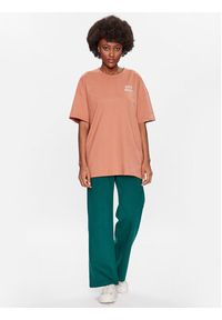 outhorn - Outhorn T-Shirt TTSHF436 Pomarańczowy Relaxed Fit. Kolor: pomarańczowy. Materiał: bawełna