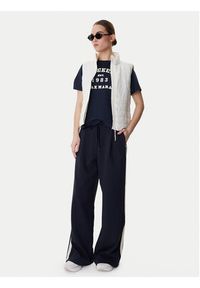 Weekend Max Mara Spodnie dresowe Perdoni 2615781051 Granatowy Wide Leg. Kolor: niebieski. Materiał: bawełna #3