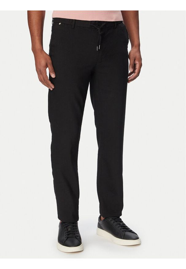 BOSS Spodnie materiałowe Kane1 50557859 Czarny Regular Fit. Kolor: czarny. Materiał: syntetyk