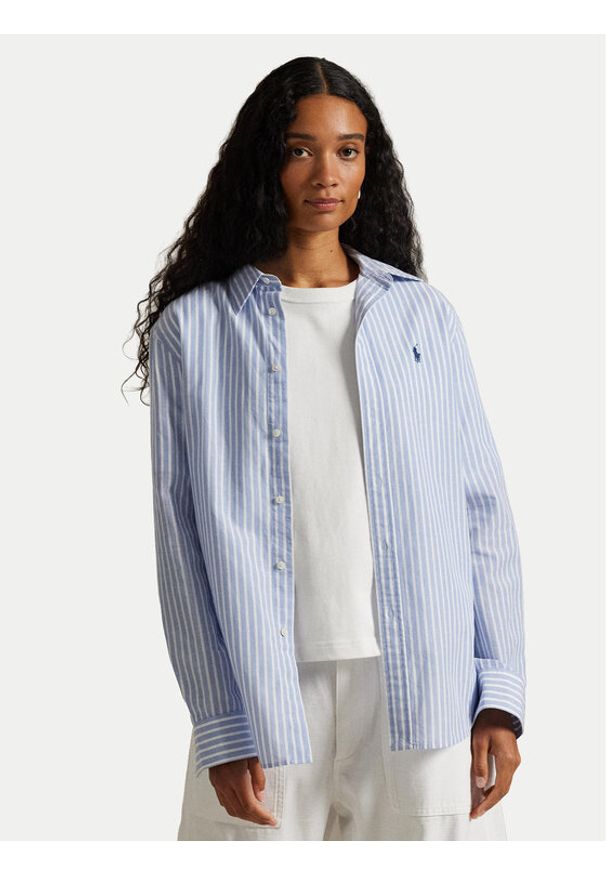 Polo Ralph Lauren Koszula 211971514503 Błękitny Classic Fit. Typ kołnierza: polo. Kolor: niebieski. Materiał: bawełna
