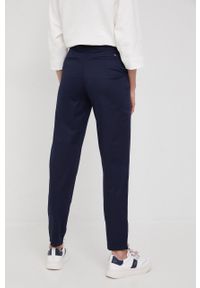 TOMMY HILFIGER - Tommy Hilfiger spodnie damskie kolor granatowy fason chinos medium waist. Kolor: niebieski #3