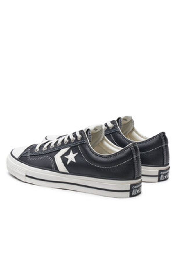 Converse Trampki Star Player 76 Fall Leather A06204C Czarny. Kolor: czarny. Materiał: skóra