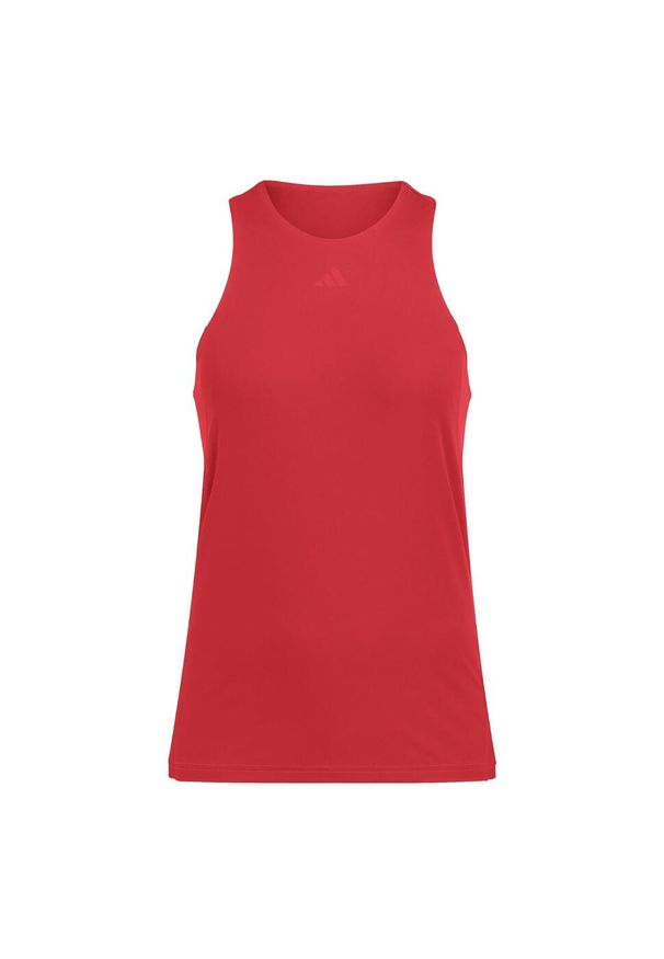 Adidas - Koszulka Club Tennis Climacool Tank. Kolor: czerwony. Długość rękawa: bez rękawów. Technologia: ClimaCool (Adidas). Sport: tenis