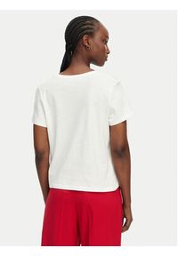 TOMMY HILFIGER - Tommy Hilfiger T-Shirt WW0WW48705 Biały Regular Fit. Kolor: biały. Materiał: bawełna #5