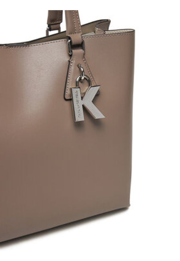 Karl Lagerfeld - KARL LAGERFELD Torebka A1W30410 Szary. Kolor: szary. Materiał: skórzane