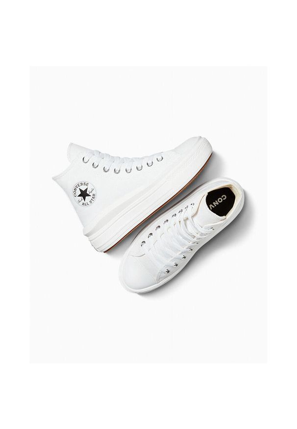 Trampki Converse Chuck Taylor All Star Move Hi, Dla obu płci. Kolor: biały. Materiał: materiał. Model: Converse All Star