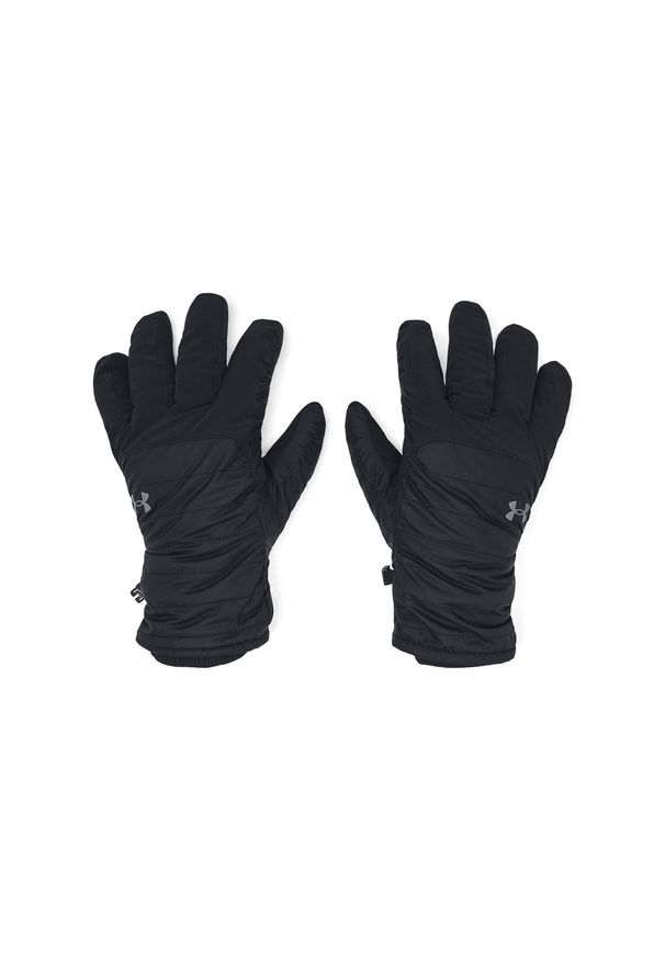 Rękawiczki treningowe męskie Under Armour UA Storm Insulated Gloves - czarne. Kolor: czarny. Materiał: skóra, tkanina, syntetyk, elastan, polar, poliester. Sezon: zima