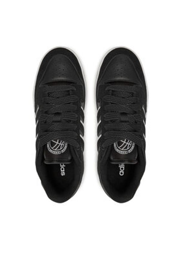 Adidas - adidas Sneakersy Rapid Court Low JP5247 Czarny. Kolor: czarny. Materiał: skóra