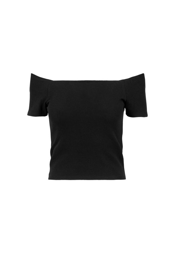 Urban Classics - Koszulka Damska/żebrowana Bez Ramiączek. Kolor: czarny. Długość rękawa: bez ramiączek. Sport: turystyka piesza