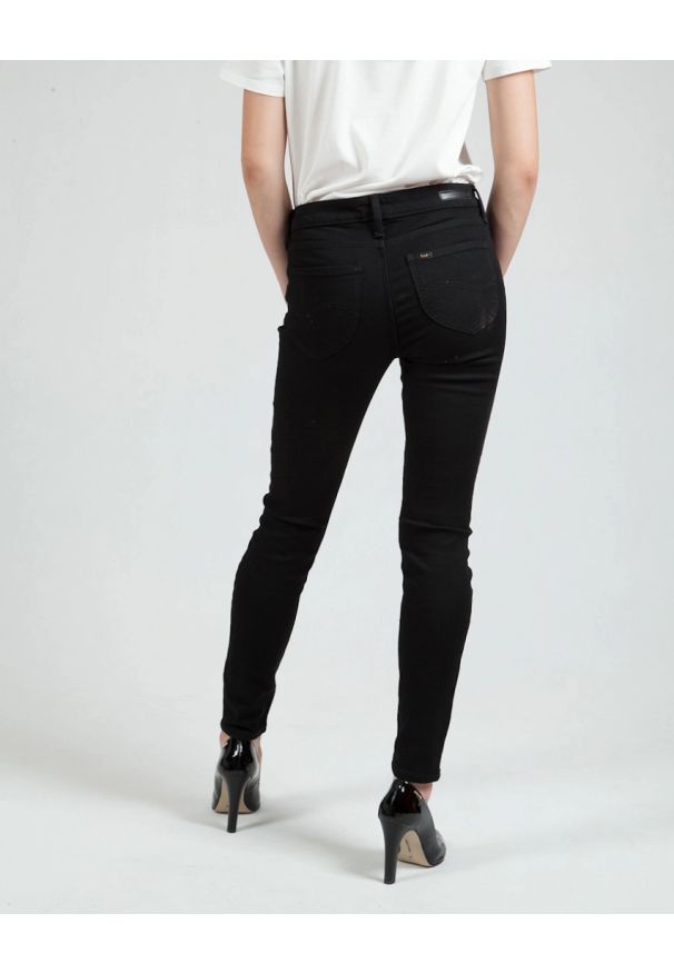 Lee - LEE SCARLETT DAMSKIE SPODNIE JEANSOWE JEANS DŻINSY BLACK RINSE L526SH47 112111903
