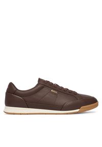 BOSS Sneakersy Nitan 50568493 Brązowy ciemny. Kolor: brązowy. Materiał: skóra #1