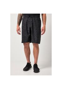 JAY-PI - Męska Bermudy funkcyjne FLEXNAMIC® fitness luźny krój szybkoschnące. Kolekcja: plus size. Kolor: czarny. Materiał: poliester, materiał, elastan. Sport: fitness #1