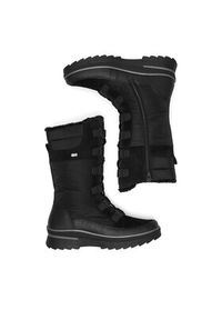 Remonte Śniegowce D2B71-02 Czarny. Kolor: czarny. Materiał: materiał #3