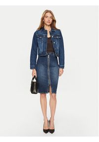 Guess Spódnica jeansowa W4BD38 D592A Granatowy Slim Fit. Kolor: niebieski. Materiał: bawełna #5