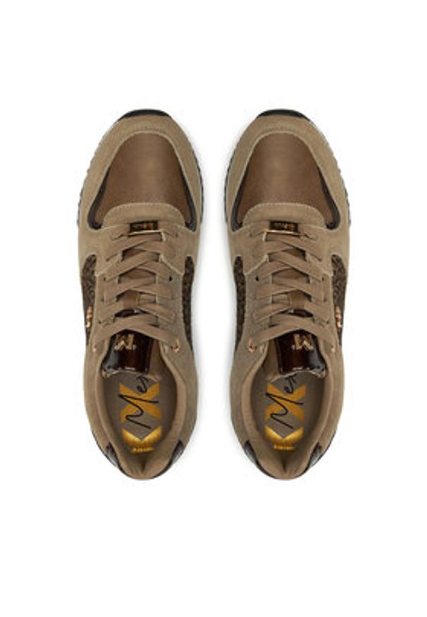 MEXX Sneakersy MI001008343W-02 Beżowy. Kolor: beżowy. Materiał: skóra, zamsz