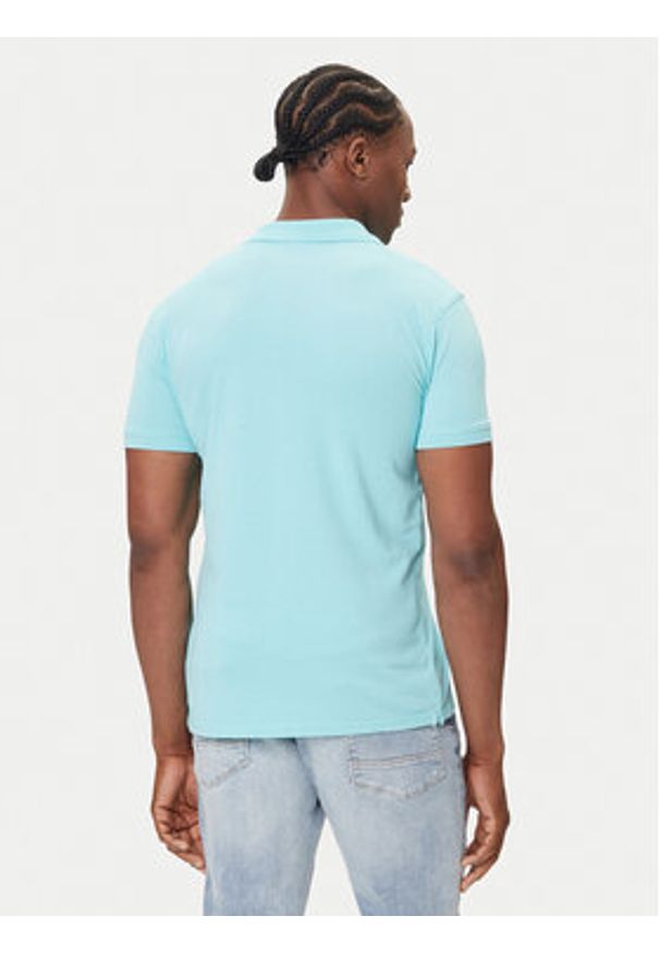 Petrol Industries Polo M-ROS-POL002 Niebieski Regular Fit. Typ kołnierza: polo. Kolor: niebieski. Materiał: bawełna