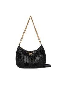 Pinko - PINKO Torebka Half Moon Mini AI 25-26 PLTT 105916 A2WC Czarny. Kolor: czarny