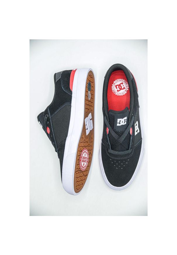 Trampki DC Shoes Teknic S, Mężczyźni. Kolor: czarny. Materiał: zamsz, materiał