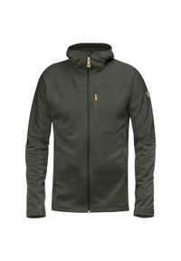 Fjällräven - Bluza turystyczna męska Fjallraven Abisko Trail Fleece. Kolor: czarny, zielony, wielokolorowy. Sport: turystyka piesza
