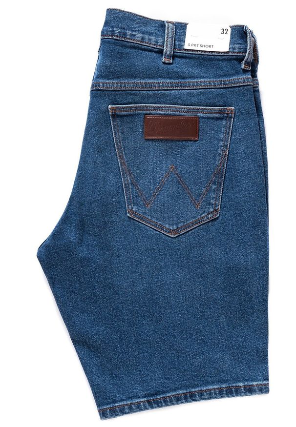 Wrangler - SPODENKI WRANGLER 5 PKT SHORT THE LOOK W14CKP117 112126601. Materiał: jeans