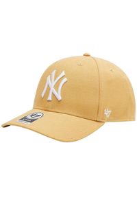 47 Brand New York Yankees MVP Cap, Czapka z daszkiem dla dorosłych. Kolor: żółty. Materiał: wełna, akryl