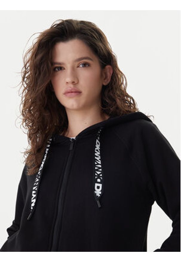 DKNY Sport Bluza DP5J9510 Czarny Relaxed Fit. Kolor: czarny. Materiał: bawełna. Styl: sportowy