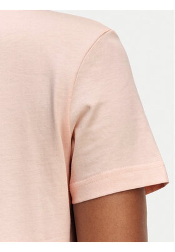 Calvin Klein Jeans T-Shirt Monogram LV047B224G Różowy jasny Regular Fit. Kolor: różowy. Materiał: bawełna
