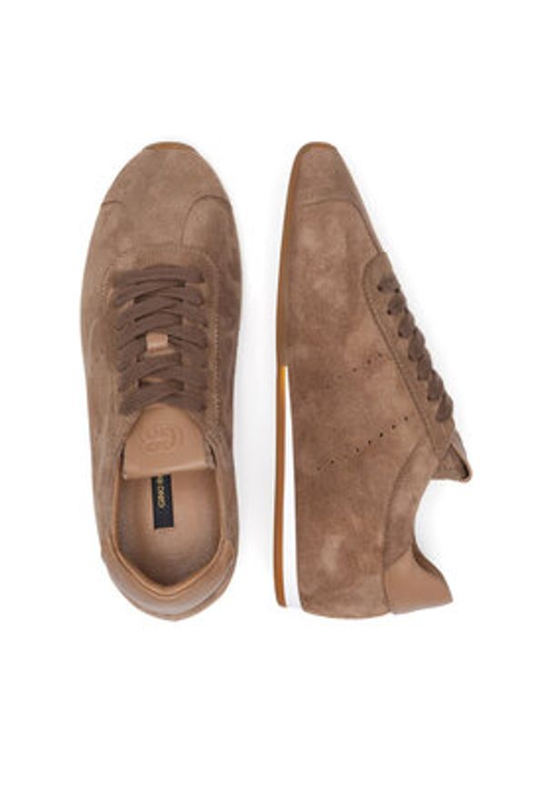 Gino Rossi Sneakersy AYA-110125 Brązowy. Kolor: brązowy. Materiał: zamsz, skóra