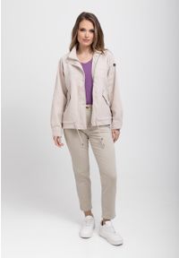 Volcano - Jeansy damskie, Mom Fit, D-FENCY 2. Kolor: beżowy. Sezon: lato #1