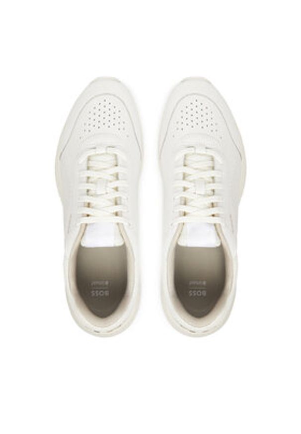BOSS Sneakersy Titanis 50548718 Biały. Kolor: biały. Materiał: skóra