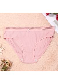 Intica - Figi damskie z elastycznym pasem na co dzień Esma. Kolor: różowy. Materiał: materiał