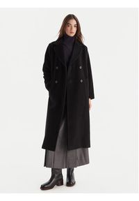 Weekend Max Mara Płaszcz wełniany Zufolo 2525016092 Czarny Regular Fit. Kolor: czarny. Materiał: wełna #4