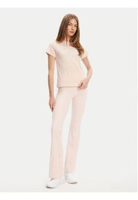 Guess Spodnie dresowe V5RB15 KCD02 Różowy Regular Fit. Kolor: różowy. Materiał: syntetyk