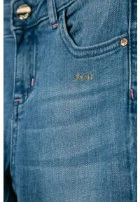 Guess Jeans - Jeansy dziecięce 125-175 cm. Kolor: niebieski. Materiał: bawełna, jeans, denim, materiał, elastan, poliester #3