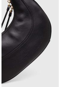 Pinko torebka skórzana kolor czarny. Kolor: czarny. Materiał: skórzane #5