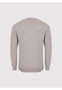 Pako Lorente - PAKO LORENTE - Wełniany sweter w kolorze beżowym. Okazja: na co dzień. Kolor: niebieski, beżowy. Materiał: wełna. Sezon: jesień. Styl: casual #9