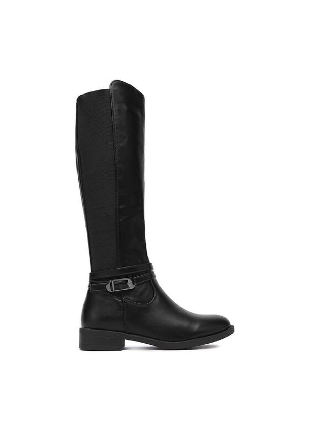 DeeZee Kozaki C-7115 Czarny. Kolor: czarny. Materiał: syntetyk, materiał