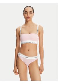 Calvin Klein Underwear Biustonosz top 000QF7628E Różowy. Kolor: różowy. Materiał: bawełna #3
