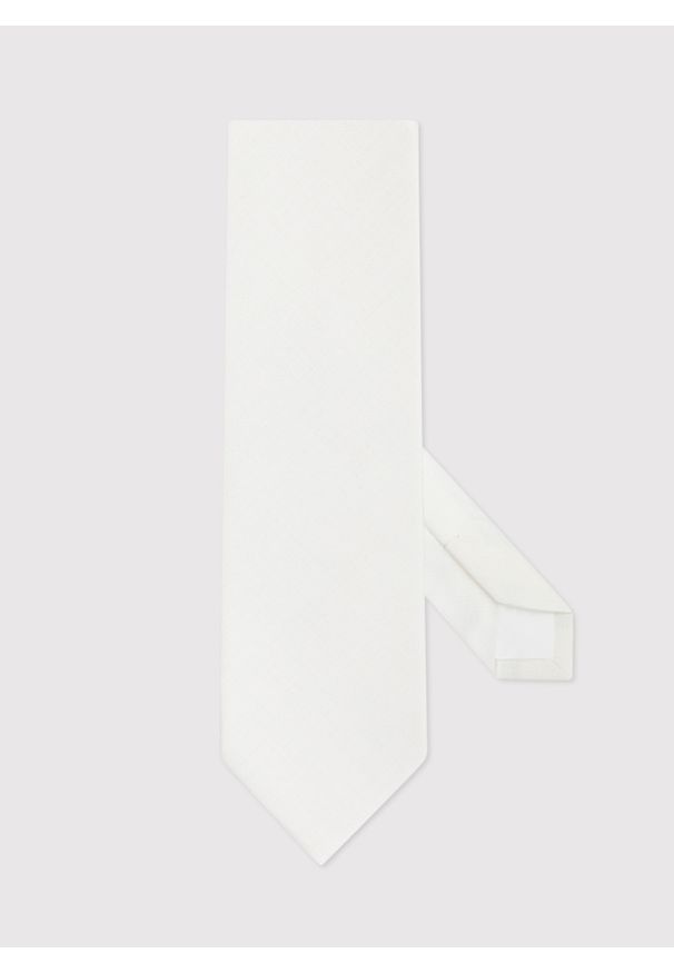Pako Lorente - PAKO LORENTE – Beżowy gładki krawat. Kolor: beżowy. Materiał: wiskoza, poliester, elastan. Wzór: gładki