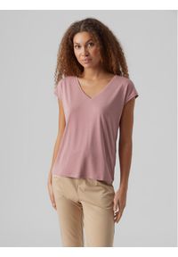 Vero Moda T-Shirt Filli 10247666 Różowy Regular Fit. Kolor: różowy. Materiał: syntetyk