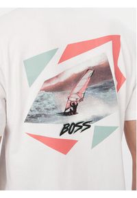 BOSS T-Shirt Movement 50561872 Kremowy Regular Fit. Kolor: kremowy. Materiał: bawełna #4