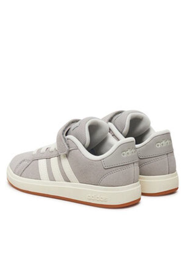 Adidas - adidas Sneakersy Grand Court 00s JP5897 Szary. Kolor: szary. Materiał: skóra, zamsz