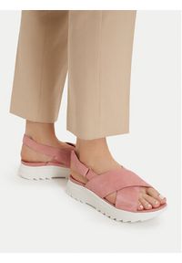 Clarks Sandały DashLite Wish 26186582 Różowy. Kolor: różowy. Materiał: skóra, zamsz #7