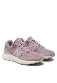 New Balance Sneakersy Walking 880 WW880TW6 Różowy. Kolor: różowy. Materiał: skóra, zamsz