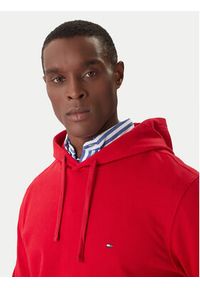TOMMY HILFIGER - Tommy Hilfiger Bluza Essential MW0MW37235 Czerwony Regular Fit. Kolor: czerwony. Materiał: bawełna