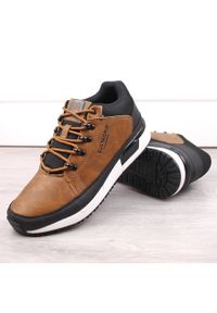 Skórzane buty męskie sneakersy brązowe Cruiser Bustagrip. Kolor: brązowy. Materiał: skóra #5