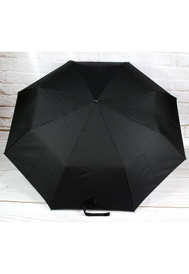 DOPPLER PA71 czarny parasol męski składany półautomatyczny. Kolor: czarny. Materiał: materiał