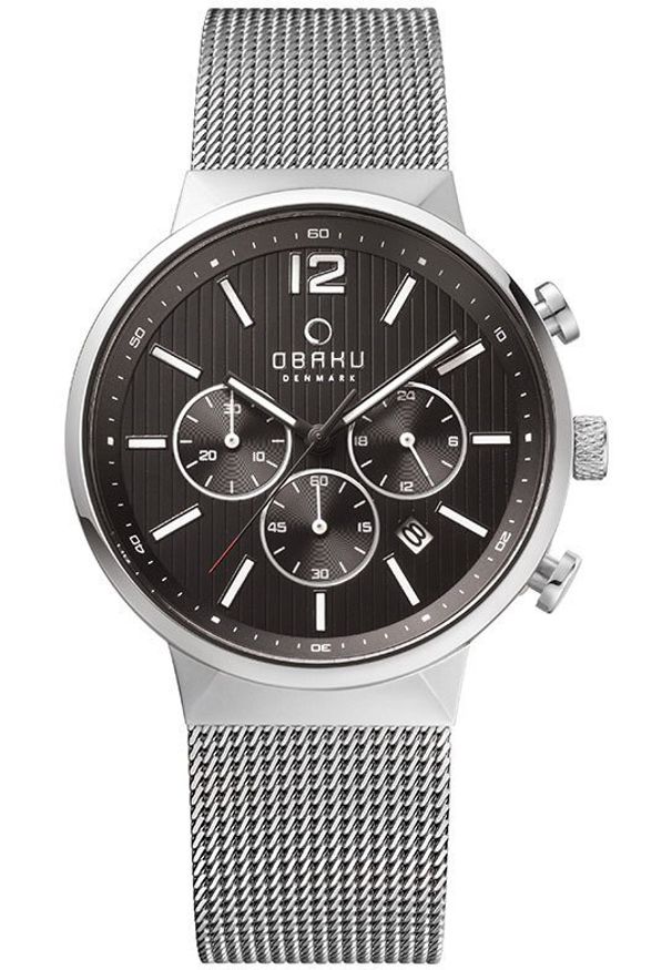 OBAKU - Zegarek męski Obaku Denmark V180GCCBMC srebrny. Kolor: srebrny