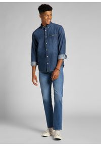 Lee - LEE DAREN ZIP FLY MĘSKIE SPODNIE JEANSOWE JEANSY DŻINSY DARK FREEPORT L707PXGQ 112140688