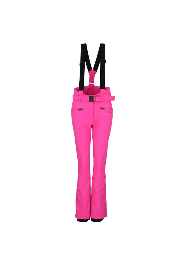 PEAK MOUNTAIN - Spodnie narciarskie dla kobiet Peak Mountain. Stan: podwyższony. Kolor: różowy. Sezon: zima. Sport: narciarstwo